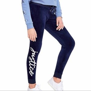 🌟2/$25🌟[Justice] Lace Up Velour Joggers